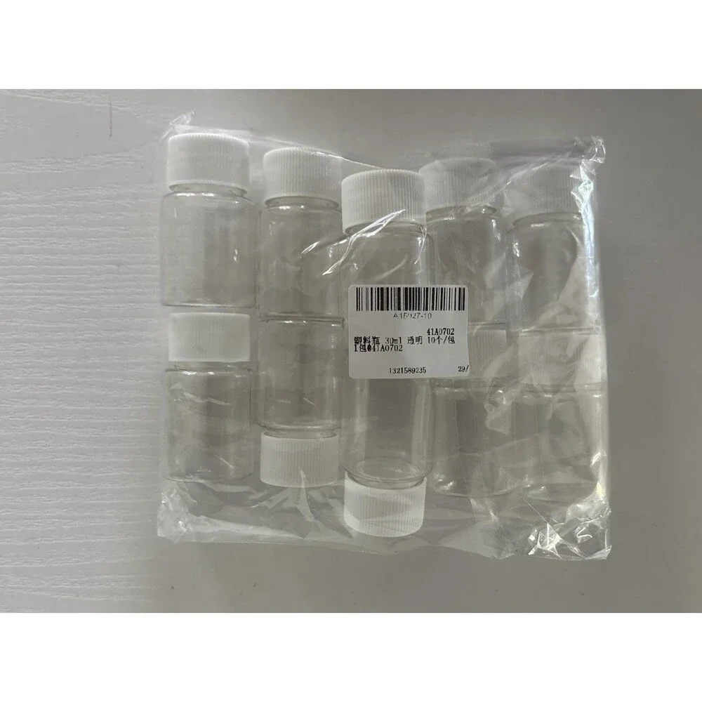 200Pcs 30mL Small Plastic Vials Bottles Clear Containers With Screw Cap